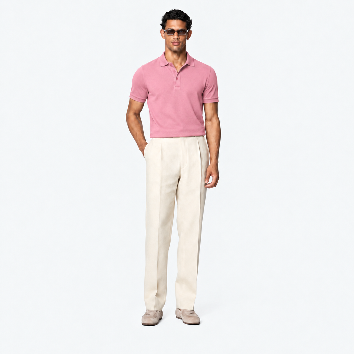 The Cannes Polo – Riviera Pink
