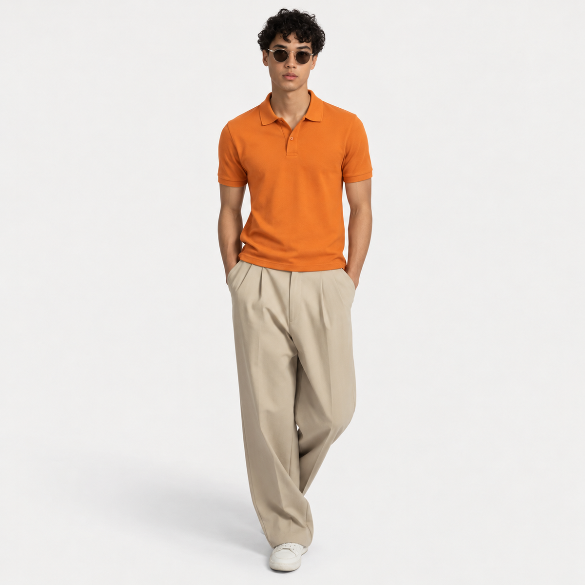 The Sorrento Polo – Burnt Orange