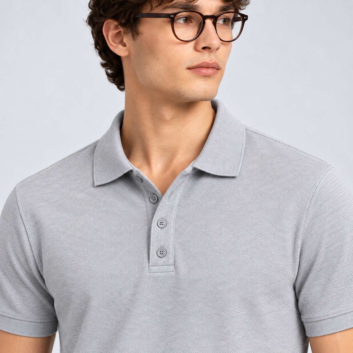 The Oxford Polo – Silver Grey