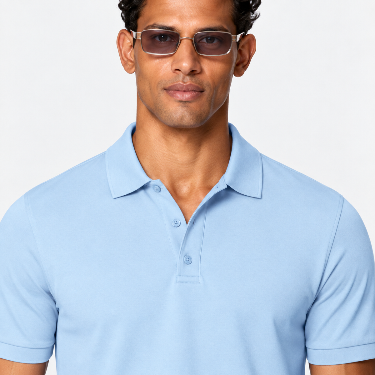 The Como Polo – Sky Blue