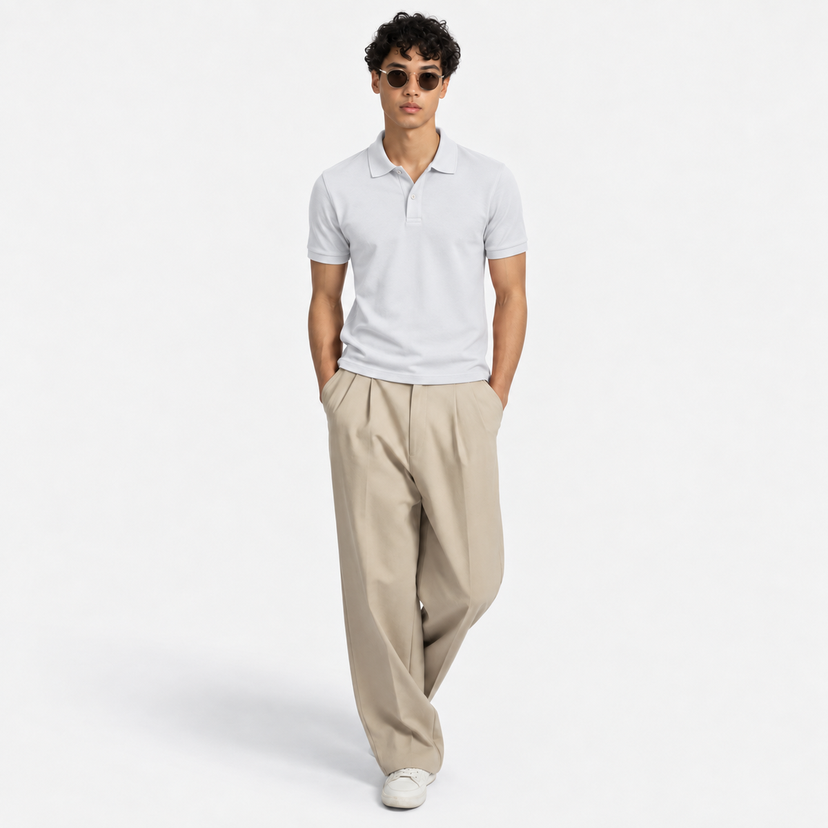 The Capri Polo – Pure White