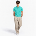 The Santorini Polo – Aqua Blue