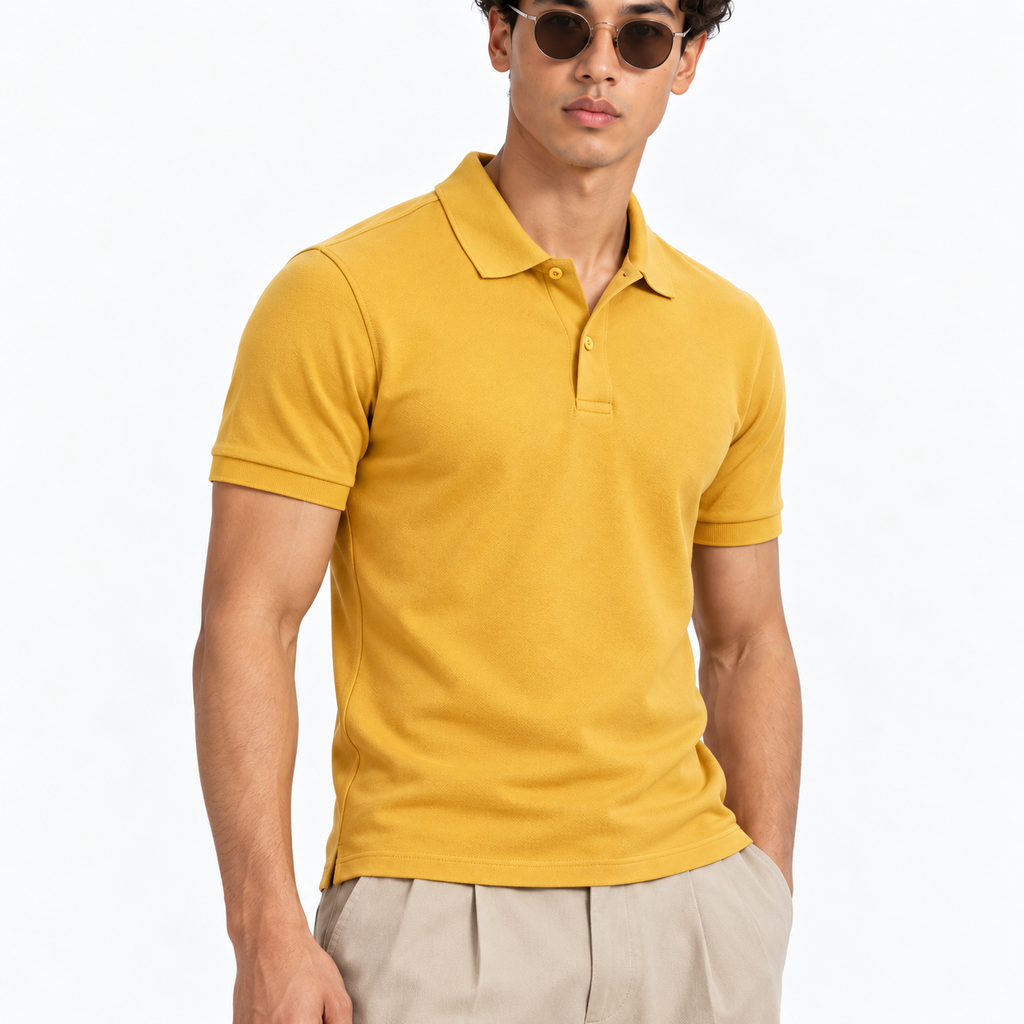 The Amalfi Polo – Golden Mustard
