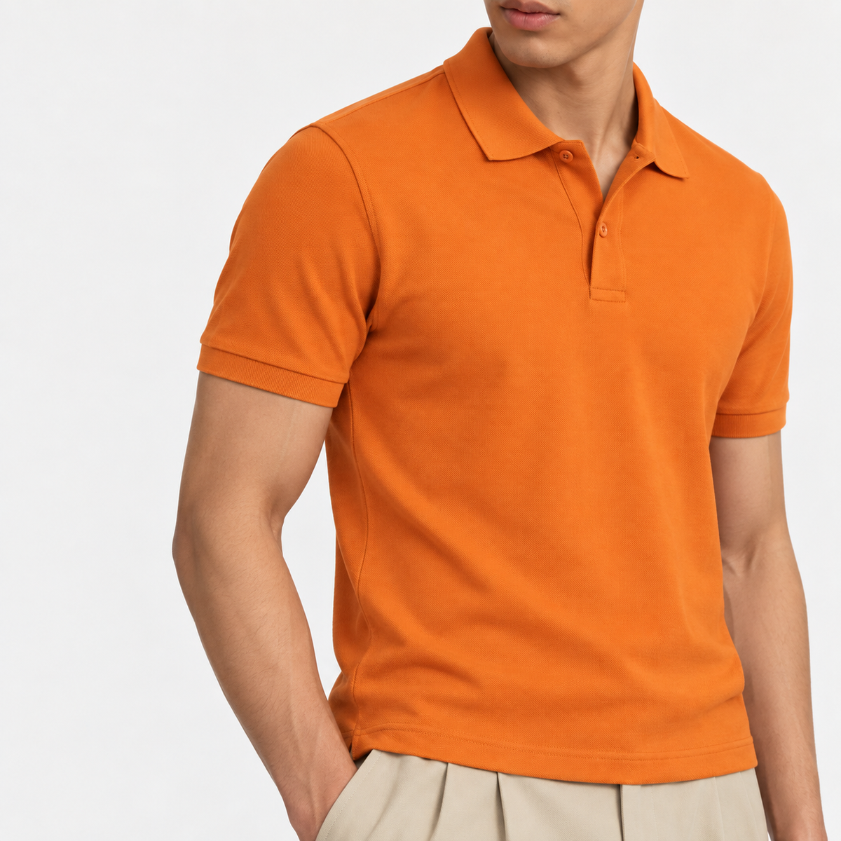 The Sorrento Polo – Burnt Orange